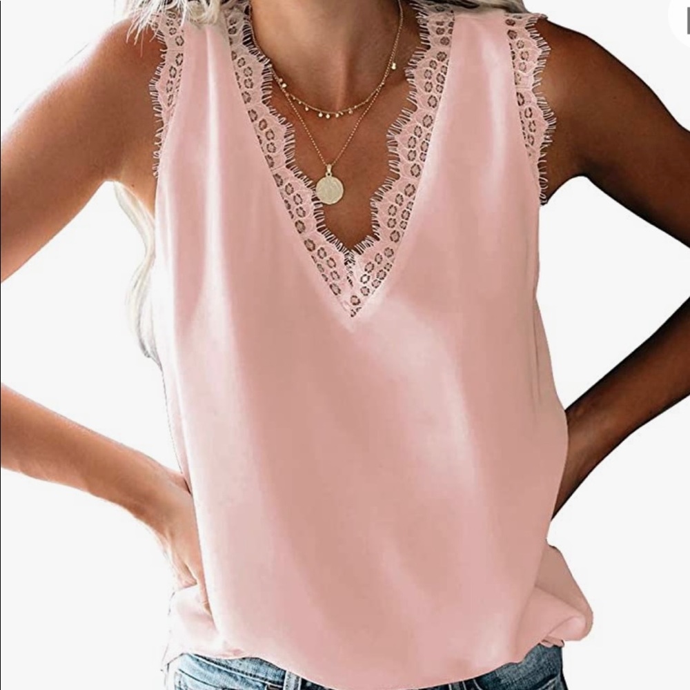 Light pink tank top size xL